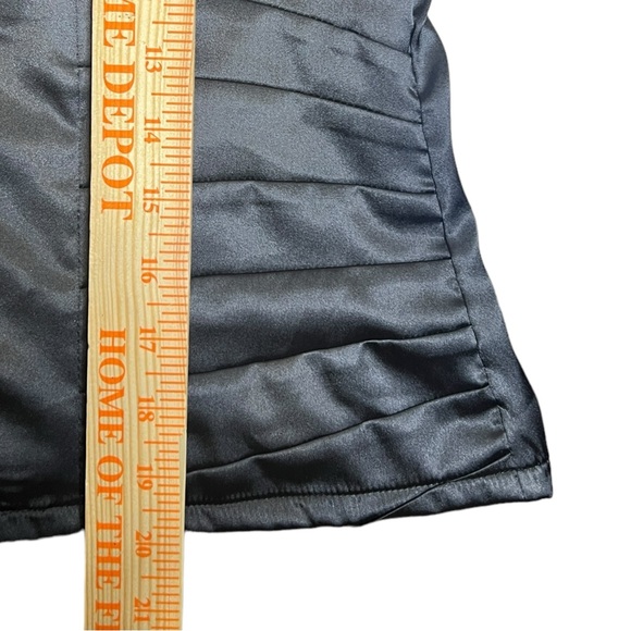 Y2K Forever 21 Satin Black Bandage Cami Top Size Medium - Picture 5 of 6